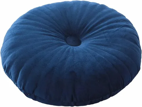 Miniatura 21 de HLOVME Cojín Redondo para Sofá de Terciopelo Cojín Decorativo Pequeño Color Sólido para Sala de Estar Cama Suelo 13.7", Beige