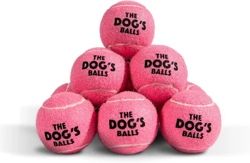 Miniatura 15 de The Dog's Balls Pelotas de tenis para perros para perros, color azul, paquete de 12 pelotas de fieltro no abrasivas, núcleo de goma resistente