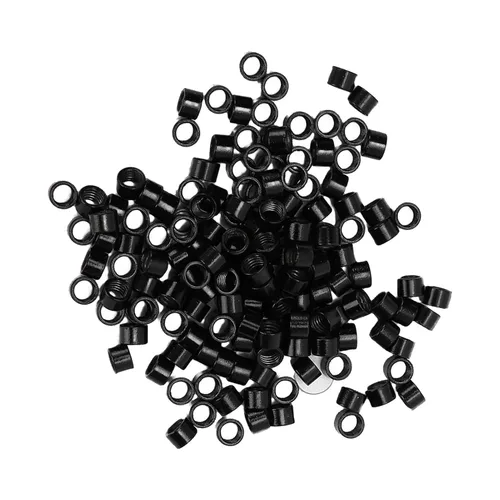 Miniatura 5 de Anillo de extensión de cabello, 1000 piezas de aluminio con microenlaces, anillos de perlas de tornillo pequeños microenlaces kit de extensiones