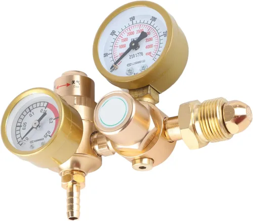 Miniatura 8 de Regulador de soldadura de gas para argón CO2 Dispositivo de medición de alta presión de 4500 PSI con medidor de flujo Regulador de gas soldador
