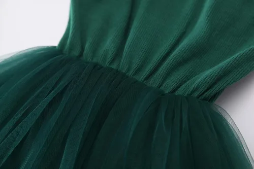 Miniatura 3 de BTGIXSF - Vestido tipo tutú para niña, vestido sin mangasmanga larga para niña, vestido de verano de tul para niña