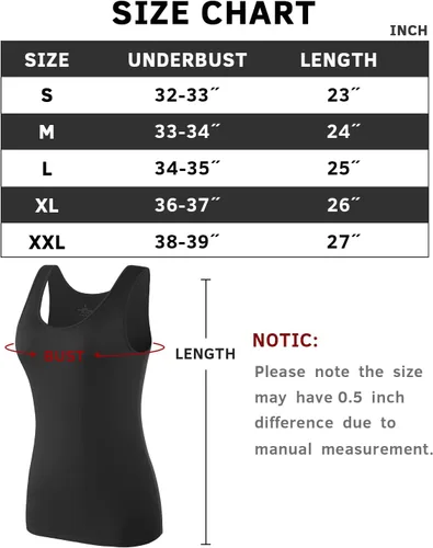Miniatura 5 de ROSYLINE - Camiseta sin mangas para mujer, como ropa interior o en capas, 3 o 4