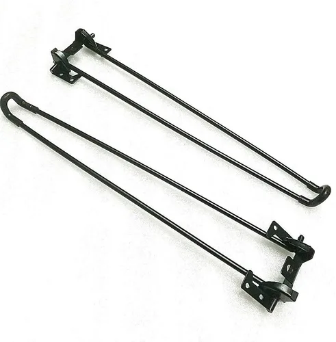 Miniatura 4 de 4 patas de mesa plegables de 28.5 pulgadas, de hierro sólido, resistentes, fáciles de instalar, patas de escritorio plegables (28.5 pulgadas)