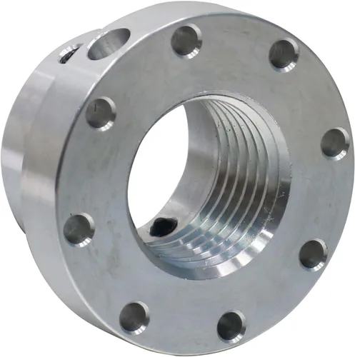 Miniatura 6 de Placa frontal de torno de 2-1/2 pulgadas, placa frontal de aluminio con tornillo para husillo de 1-1/4 pulgadas x 8TPI