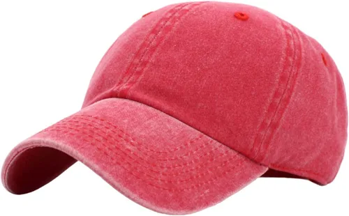KBETHOS® Gorra de béisbol de algodón ajustable de algodón con corona baja clásica