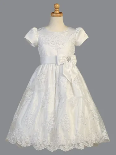 Miniatura 3 de SWEA Pea Lilli Vestidos de Primera Comunión para Niñas Disponible 7 16 Encaje Tamaño Grande