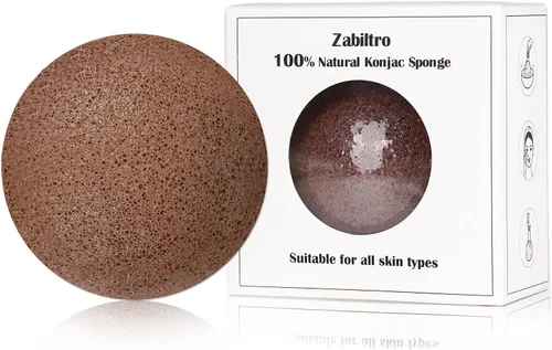 Miniatura 14 de Esponjas faciales naturales de Konjac - Semicírculos - para una limpieza suave de la cara y exfoliación ecológica - Cuidado de la piel - Limpieza