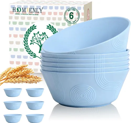 Miniatura 20 de Homienly Juego de 6 tazas de paja de trigo, tazas de salsa irrompibles de 4.5 onzas y tazas de salsa, tazas de condimento para tazas de charcutería