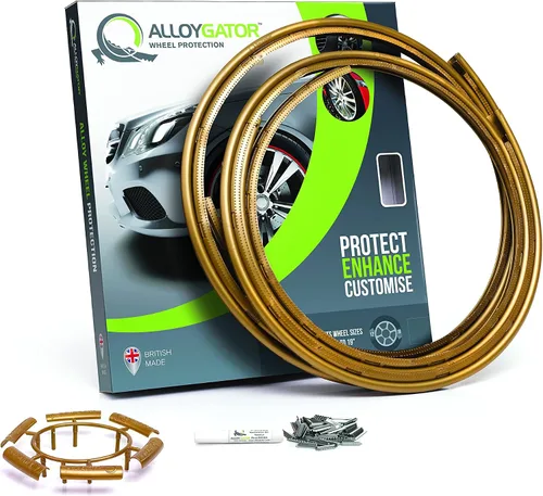 Miniatura 29 de AlloyGator Protector de Llanta Dorado para Ruedas de Automóvil (Se Adapta a Ruedas de 12-24" de Diámetro) - Paquete de 4 Protectores de Rueda