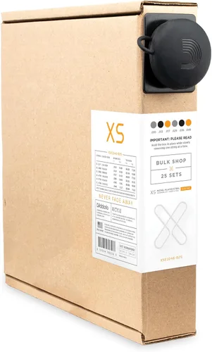Miniatura 10 de D'Addario - Cuerdas de guitarra eléctrica con revestimiento de níquel XS, XSE1156, calibre Med Top/X-Heavy Bottom 11-56, juego de 6 cuerdas, paquete