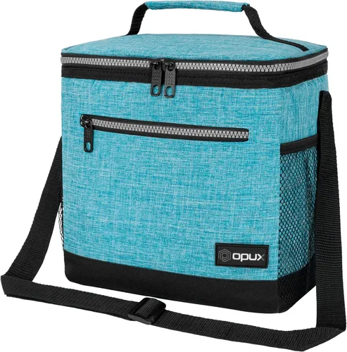 Miniatura 26 de OPUX - Fiambrera de alta calidad, aislada para hombres y mujeres adultas, resistente al almuerzo escolar para niños, niñas, niños Bolsa de Azul