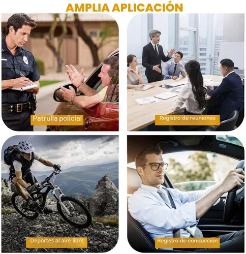 Miniatura 6 de Cámara corporal HD 1296P de policía CammPro I826, memoria 128G, cámara impermeable para vestir, cámara corporal portátil premium con grabación