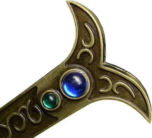 Sword Valley Espada Hawk-Eye - con Correa para el Hombro, Se Puede Llevar Contigo - Hoja de Acero, 127 Cm/50" - Textura Tallada y Decoración en el