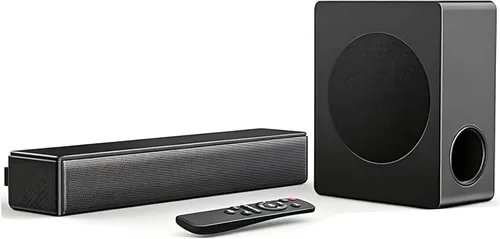 Miniatura 11 de GEOYEAO Barra de sonido con subwoofer, barra de sonido de 200 W y 2.1 canales con sistema de sonido envolvente Dolby Atmos para Smart TV/Proyector/PC