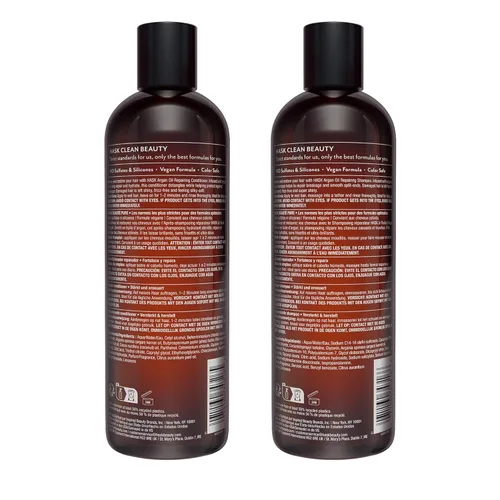 Miniatura 8 de HASK Juego de Champú + Acondicionador Reparador de Aceite de Argán Seguro para el Color, Sin Sulfatos, Sin Parabenos, Sin Gluten, Libre