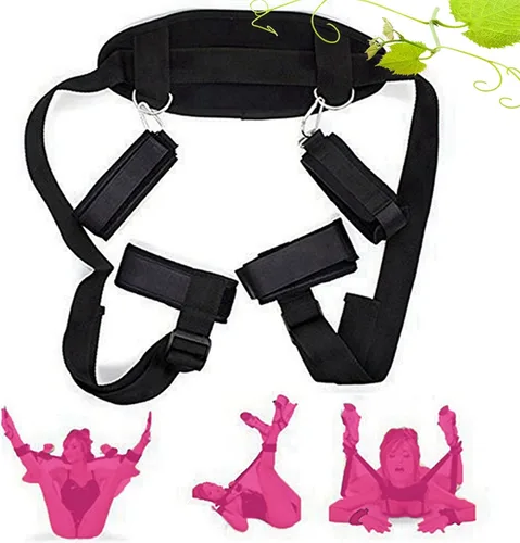 Miniatura 5 de Kit de sujeción de cama para parejas debajo de King para parejas adultas, kit de correas de amarre, juego resistente al sexo para mujeres adultas