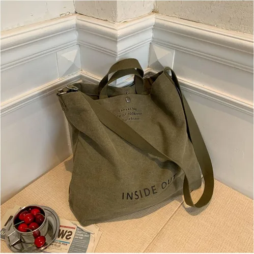Miniatura 7 de Bolsos de lona para mujer, bolso de trabajo casual para hombro, bolso cruzado con asa superior, bolsos cruzados