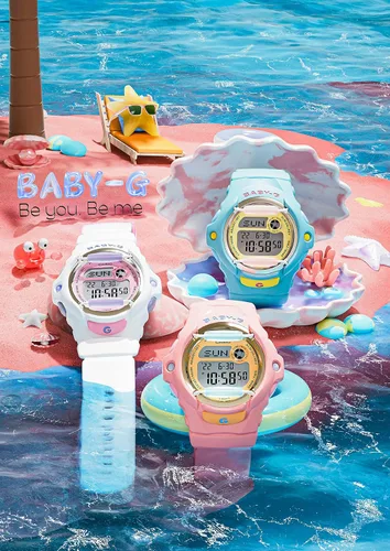 Miniatura 2 de Casio BG-169PB-2JF Baby-G Beach Scene Theme Series Reloj para mujer Japón Import Abril 2023 Modelo, Blanco, Moderno
