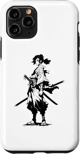 Miniatura 10 de Funda gráfica japonesa para iPhone 11 Kawaii Manga Samurai Anime Ninja