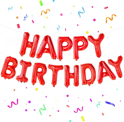 Miniatura 9 de KatchOn, Pancarta de Globos de Feliz Cumpleaños Azul Claro - 16 Pulgadas Cartel de Feliz Cumpleaños Decoración de Cumpleaños para Niños, Niñas