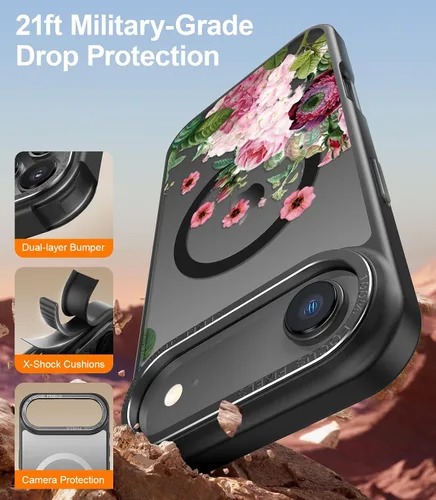 Miniatura 241 de Goodon para iPhone 15 Pro Max con protector de pantalla de privacidad, compatible con Magsafe, funda translúcida mate a prueba de golpes - Linda