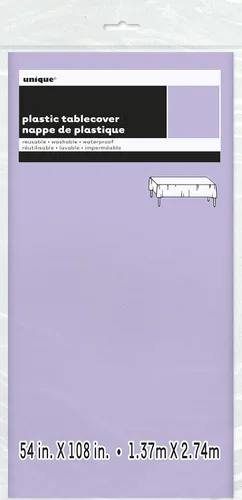 Miniatura 4 de Mantel rectangular de plástico sólido transparente (54 x 108 pulgadas), 1 unidad, diseño elegante y calidad premium, ideal para fiestas, eventos