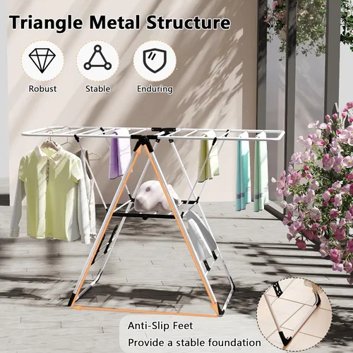Miniatura 3 de Tangkula tendedero para secar ropa, rejilla plegable para ropa
