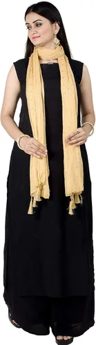 Miniatura 19 de Chandrakala Chal Dupatta de gasa para mujer, chal envolvente Chunni, beige (D191-P)