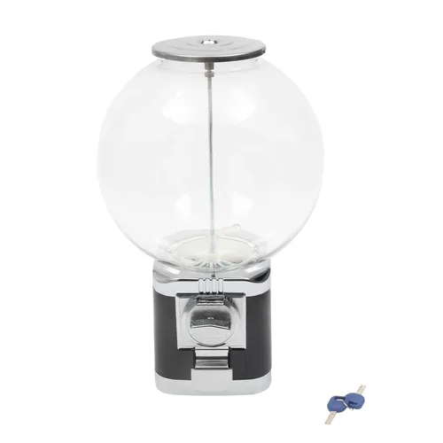 Miniatura 8 de DUIBAII Máquina comercial de dulces, máquina expendedora de dulces, máquina de chicles para niños, máquina rectangular de goma de mascar