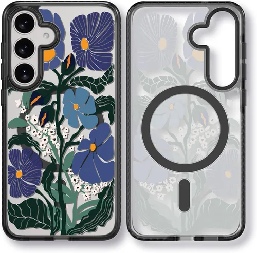 Miniatura 158 de Rosarnnah Funda compatible con Samsung Galaxy S24 Ultra, bonita estética, a la moda, divertida funda con estampado de gatito y gato, duradera a