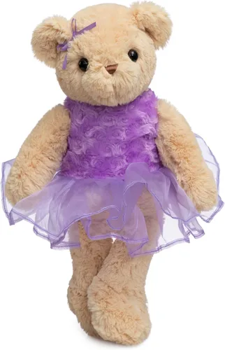 Miniatura 8 de Oso de peluche de bailarina con falda tutú, regalo de recital de cumpleaños para niñas y niños, 21 pulgadas, color rosa