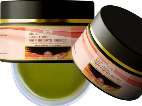 Miniatura 8 de Grasa para el crecimiento del cabello para niños con extracto de batana orgánico y puro crudo, romero, fenogreco, aceite de amla mantequilla