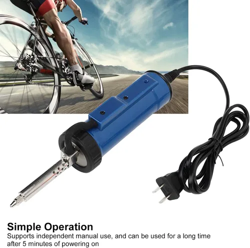 Miniatura 5 de Soldadura eléctrica de estaño Soldador automático 30W Bomba desoldadora de succión de vacío fuerte herramienta portátil para el hogar DIY joyería