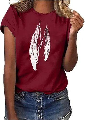 Miniatura 84 de Camiseta con estampado de animales para mujer, camiseta de libélula divertida, linda camiseta de manga corta, blusa de primavera 2023, camisas