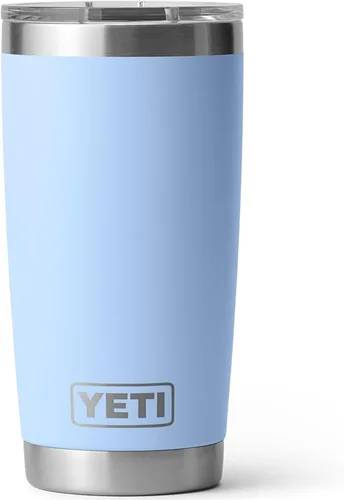 Miniatura 29 de YETI Rambler - Vaso de acero inoxidable con aislamiento al vacío de 20 onzas con tapa MagSlider Todo acero inoxidable