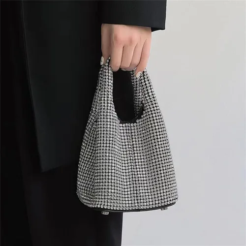 Miniatura 7 de Tngan Bolso de hombro con diamantes de imitación y purpurina para mujer, bolso cruzado para fiesta de noche, baile de graduación, banquete