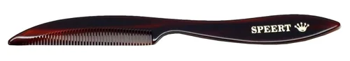Miniatura 40 de #10 Peine de dientes estrechos hecho a mano Tortuga Havana Acetato fino recto fino desenredante Parting Grooming Teasing Peluquería Peluquería