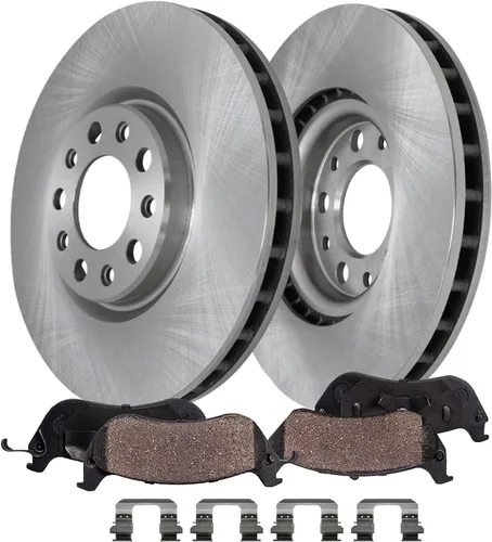 Miniatura 40 de Detroit Axle - Kit de freno delantero para Volkswagen Golf Jetta City Beetle Rotores de freno de disco de repuesto pastillas de freno de cerámica