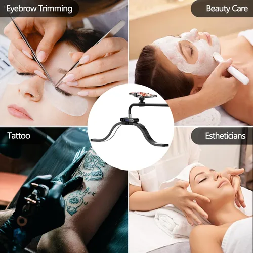 Miniatura 5 de Luz de Pestañas para Técnico de Pestañas-Esteticista Luz de Anillo, Luz de Media Luna para Extensiones de Lámpara LED de Pestañas, Artistas