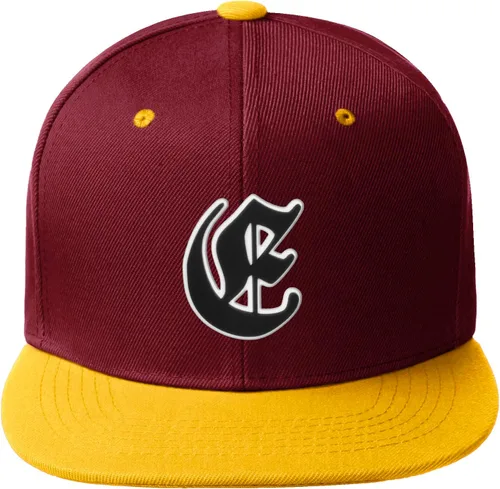 Miniatura 1275 de Daxton Gorra clásica con visera de billete plano con letras del alfabeto inglés antiguo de la A a la Z