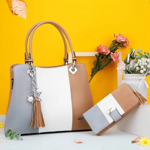 Miniatura 5 de Billeteras para mujer con múltiples ranuras para tarjetas y espacioso compartimento, Casual, L, Caqui