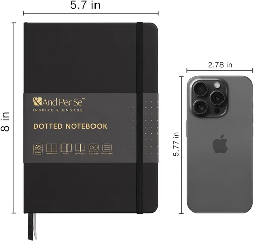 Miniatura 2 de ⩓ Per Se Cuaderno de Diario con Líneas (3 Paquetes), 160 Páginas Papel Grueso 100GSM, A5 Tapa Dura Cuadernos con Rayas Universitarias para Escribir