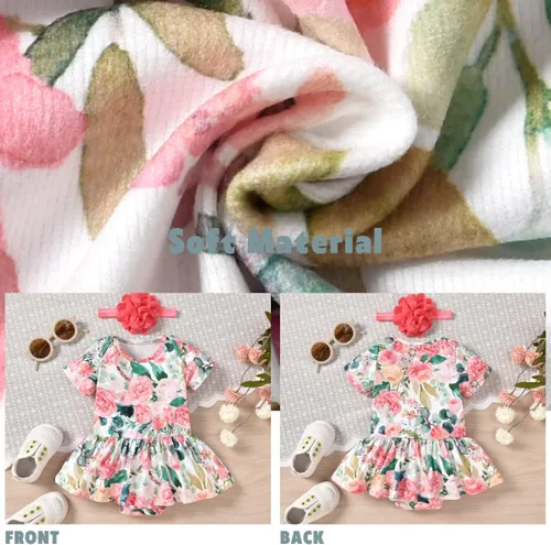 Miniatura 4 de Aalizzwell Vestido tipo body para bebé recién nacido