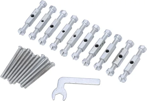 Kit de reparación de caja eléctrica tipo 118, reparador de casete de varilla de soporte de metal con llave, instalación rápida para enchufe de