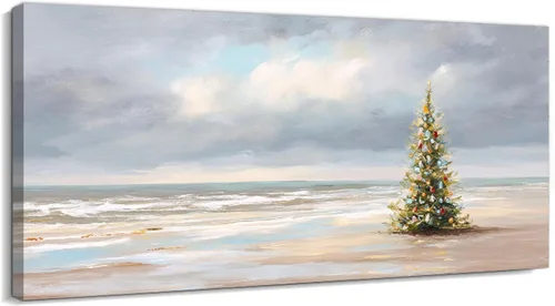 Miniatura 24 de GUTTATY Lienzo decorativo para pared, cuadros del océano, pintura de arte costero para decoración de pared de sala de estar, póster de mar, arte