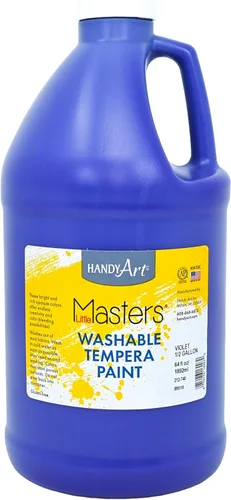 Miniatura 27 de Handy Art Little Masters - Pintura al temple lavable, turquesa, botella de 128 onzas, brillante y mezclable, alta opacidad, colores lavables