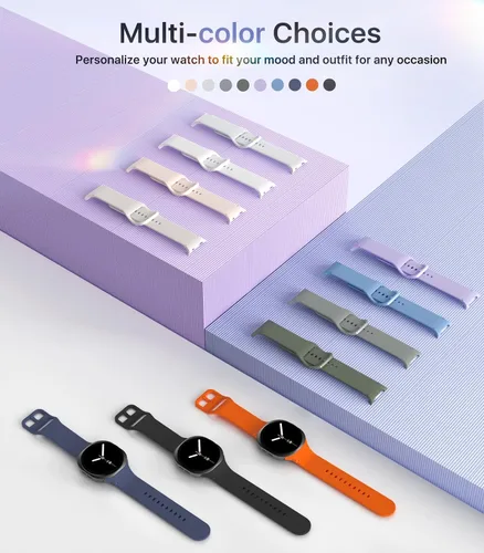 Miniatura 5 de TiMOVO - Paquete de 6 correas deportivas compatibles para Samsung Galaxy Watch 8 40 mm 44 mm/Galaxy Watch 8 Classic 46 mm (2025), correa de repuesto