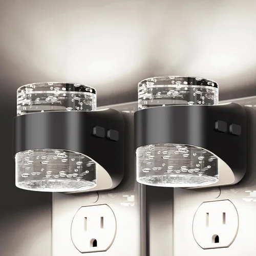 Miniatura 29 de L LOHAS LED Night Lights Plug into Wall, Acrylic Bubble Night Light,Dimmable Nightlight with 0-100 LM, 3000K Plug in Night Light with Dusk to Dawn