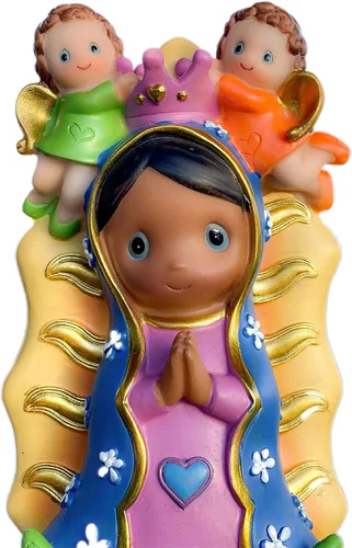 Miniatura 3 de Cara de bebé Virgen María Católica Virgen De Guadalupe de 8" de alto