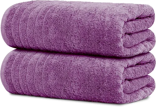 Miniatura 11 de Tens Towels - Paquete de 2 sábanas de baño extra grandes de 35 x 70 pulgadas, 100% algodón, más grandes y más ligeras, secan más rápido, súper Negro